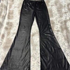 Faux leather flares from Amazon